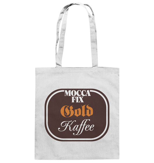 DDR Ostalgie Baumwolltasche •  MOCCA FIX GOLD KAFFEE