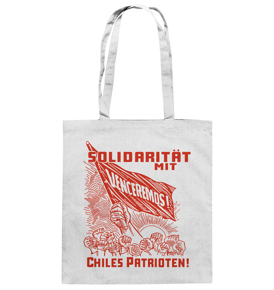 DDR Ostalgie Baumwolltasche • VENCEREMOS SOLIDARITÄT MIT CHILES PATRIOTEN