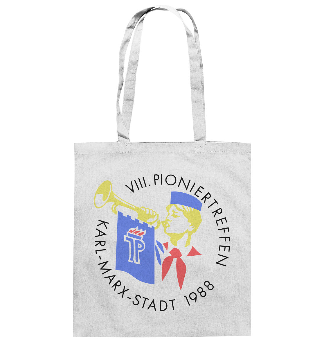 DDR Ostalgie Baumwolltasche • 8. PIONIERTREFFEN KARL-MARX-STADT - HELL