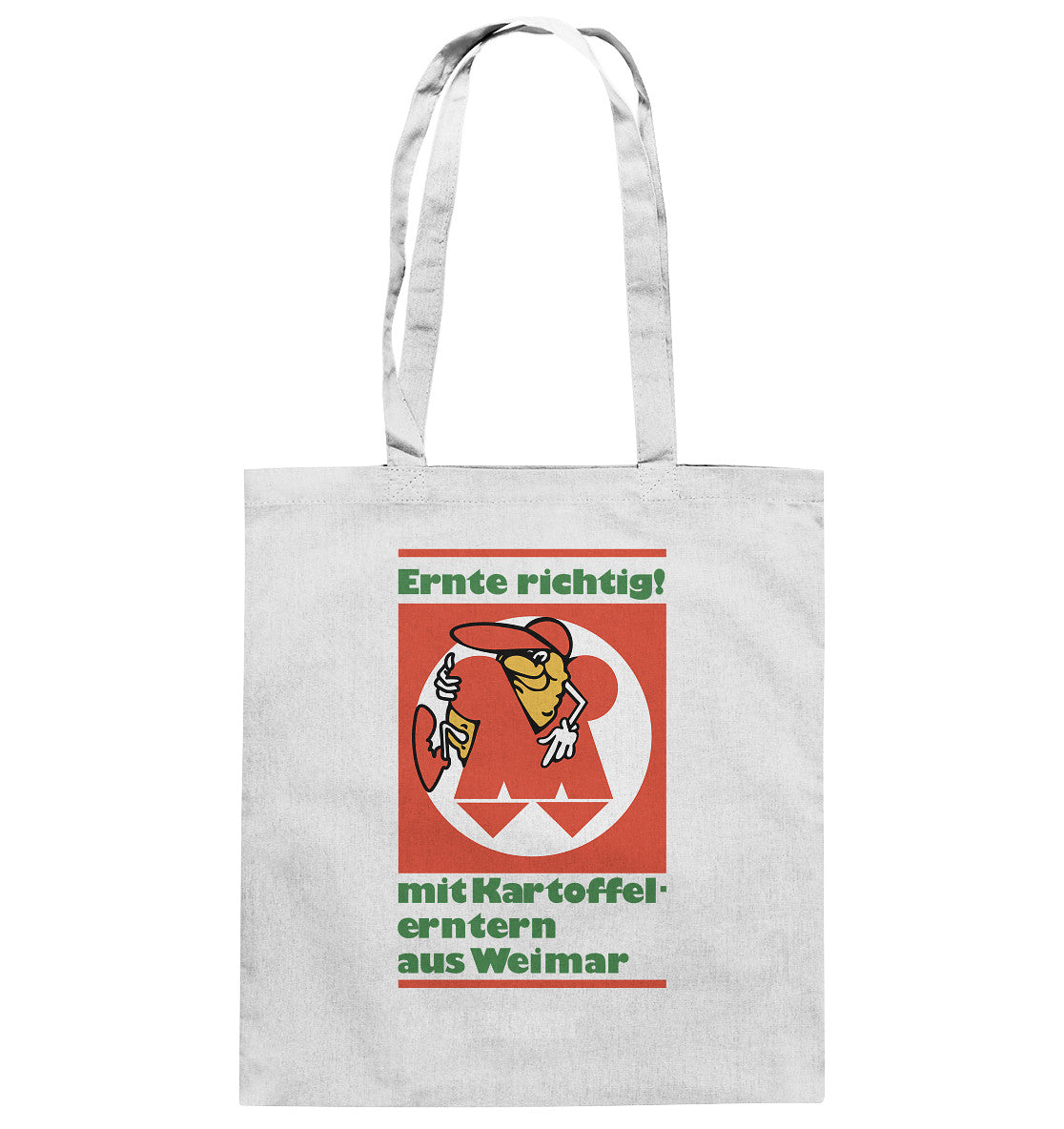 DDR Ostalgie Baumwolltasche • KARTOFFELERNTER AUS WEIMAR