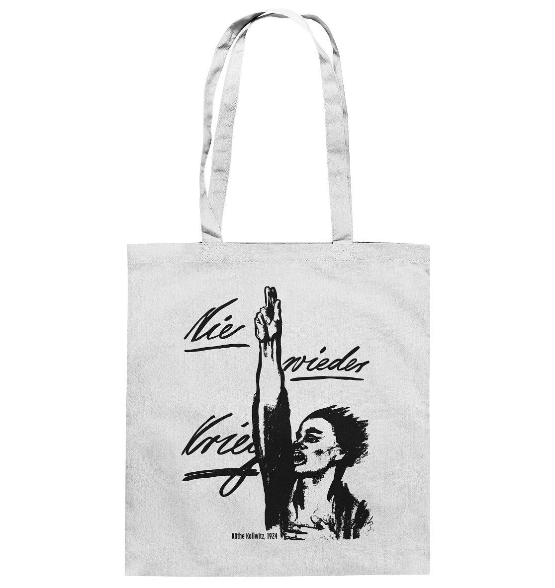 DDR Ostalgie Baumwolltasche • NIE WIEDER KRIEG - KÄTHE KOLLWITZ