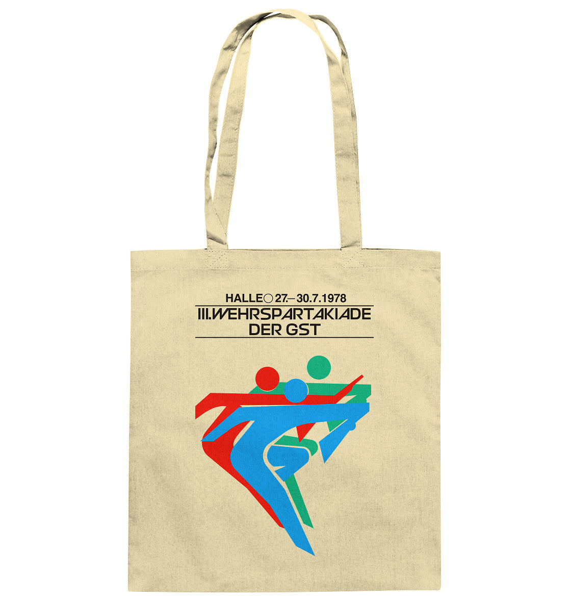DDR Ostalgie Baumwolltasche • GST WEHRSPARTAKIADE 1978