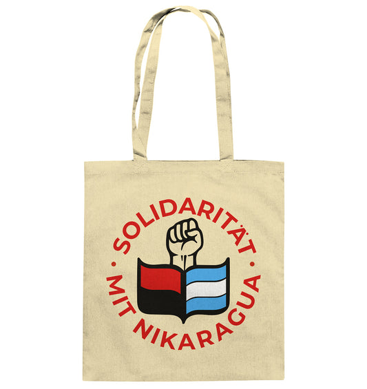 DDR Ostalgie Baumwolltasche • SOLIDARITÄT MIT NIKARAGUA
