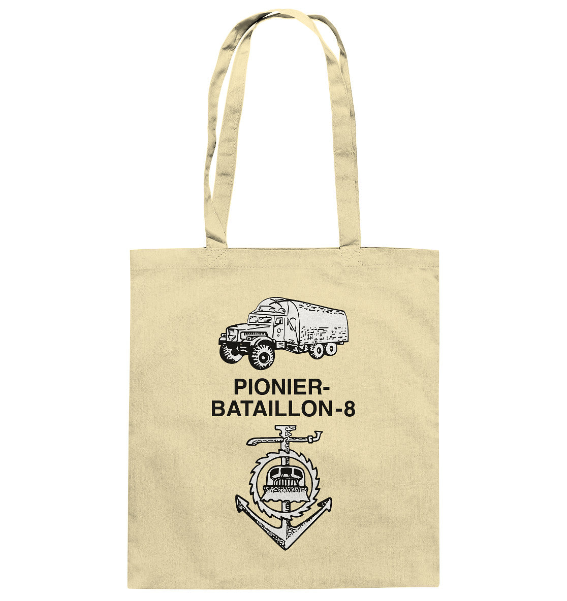 DDR Ostalgie Baumwolltasche • NVA PIONIERBATAILLON 8