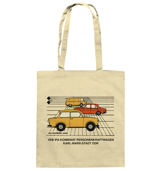 DDR Ostalgie Baumwolltasche • IFA MOBILE DDR - ORIGINALWERBUNG