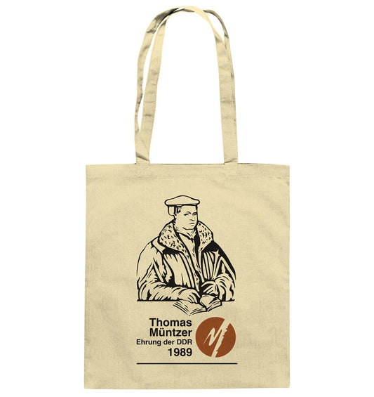 DDR Ostalgie Baumwolltasche • THOMAS MÜNTZER - EHRUNG DER DDR 1990