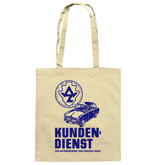 DDR Ostalgie Baumwolltasche • P70 KUNDENDIENST VEB AWZ ZWICKAU
