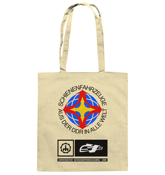 DDR Ostalgie Baumwolltasche • VEREINIGTER SCHIENENFAHRZEUGBAU DDR