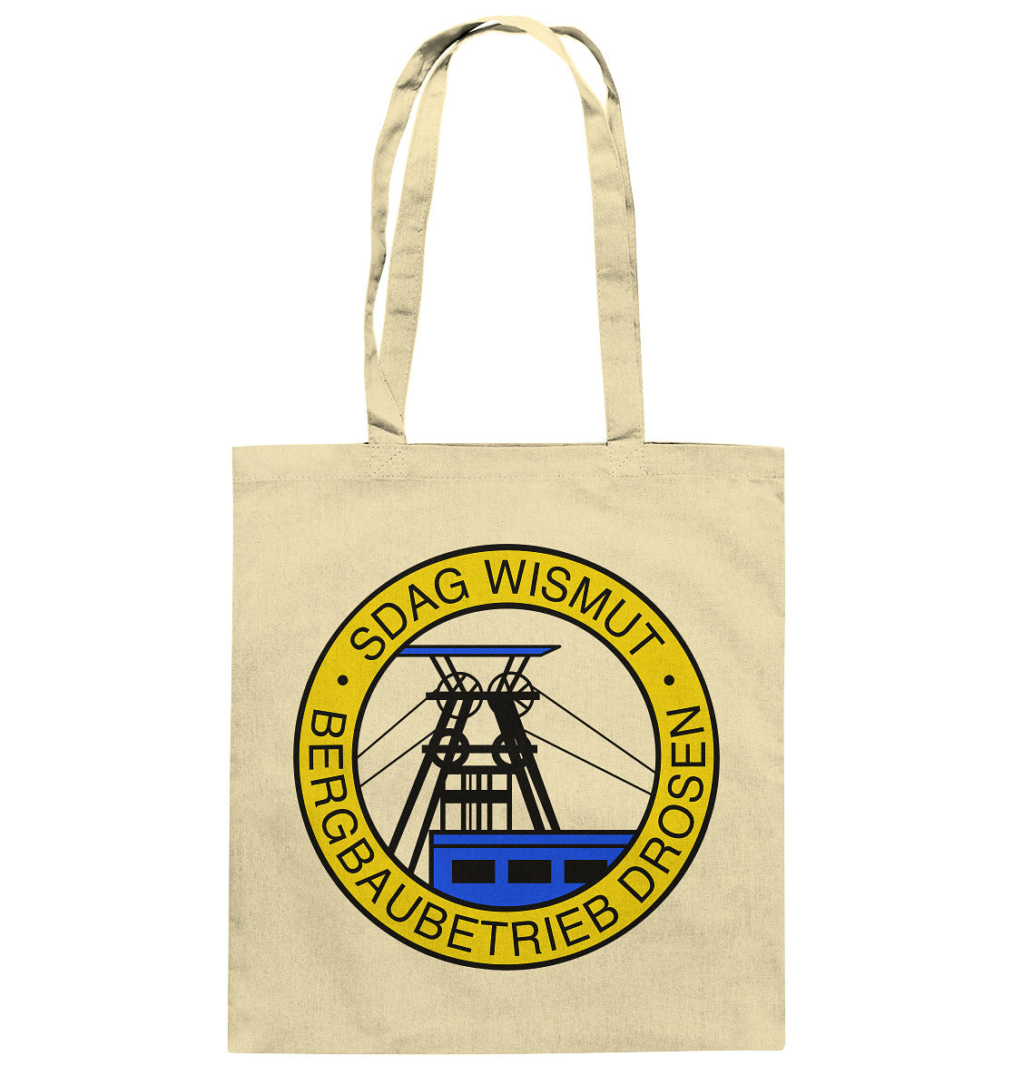 DDR Ostalgie Baumwolltasche • SDAG WISMUT - DROSEN