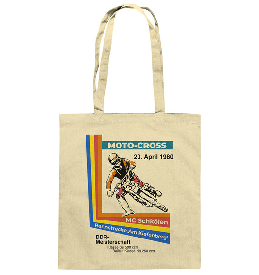DDR Ostalgie Baumwolltasche • DDR MOTOCROSS MEISTERSCHAFT 1980