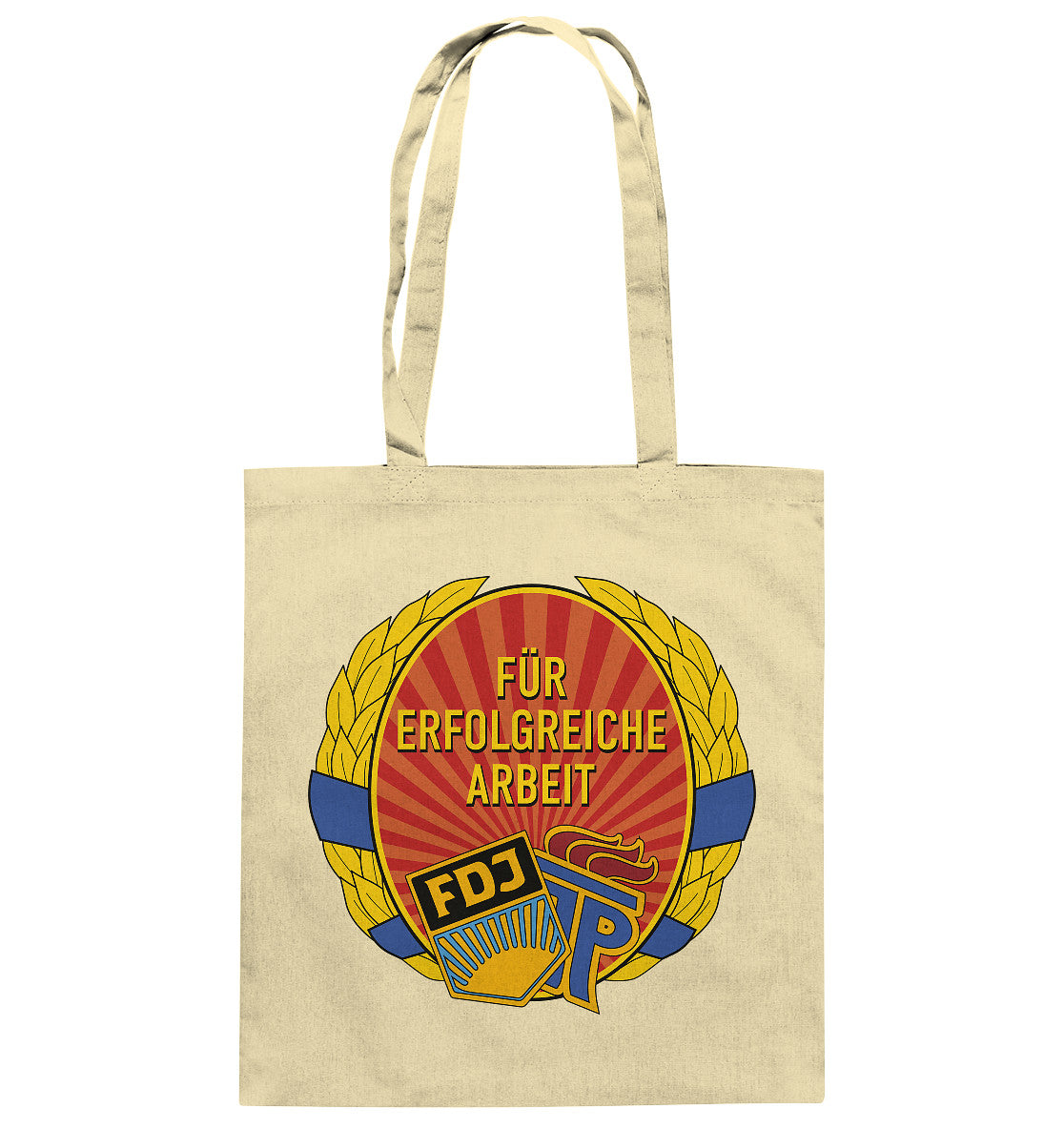 DDR Ostalgie Baumwolltasche • ABZEICHEN - FÜR ERFOLGREICHE ARBEIT