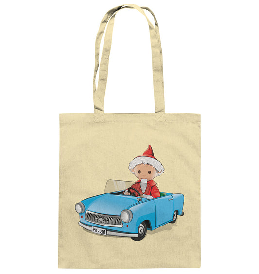 DDR Ostalgie Baumwolltasche • UNSER SANDMÄNNCHEN - TRABI-CRUISER (PU-201)