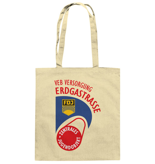 DDR Ostalgie Baumwolltasche • VEB VERSORGUNG ERDGASTRASSE