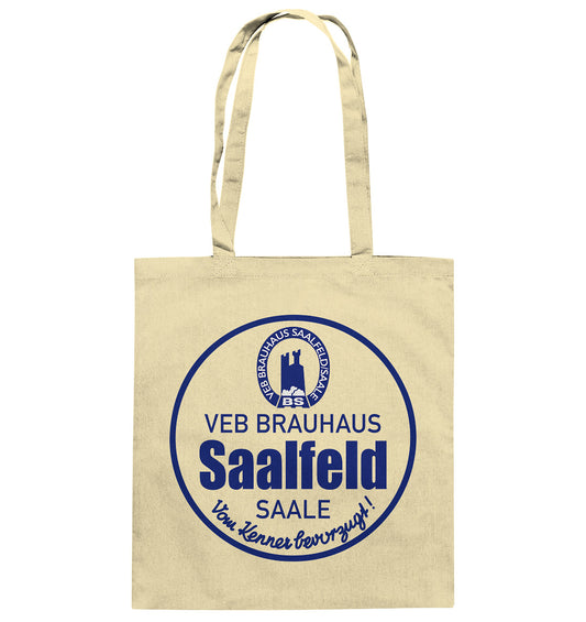DDR Ostalgie Baumwolltasche • VEB BRAUHAUS SAALFELD
