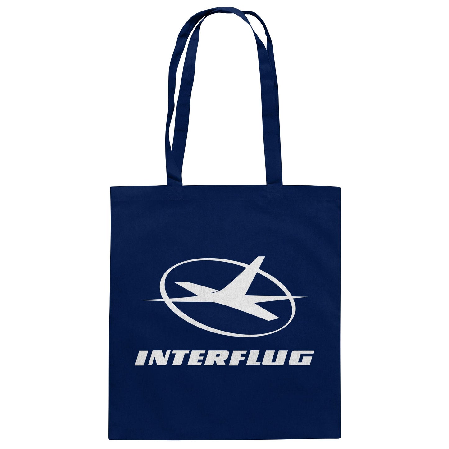 DDR Ostalgie Baumwolltasche • INTERFLUG MONOCHROM