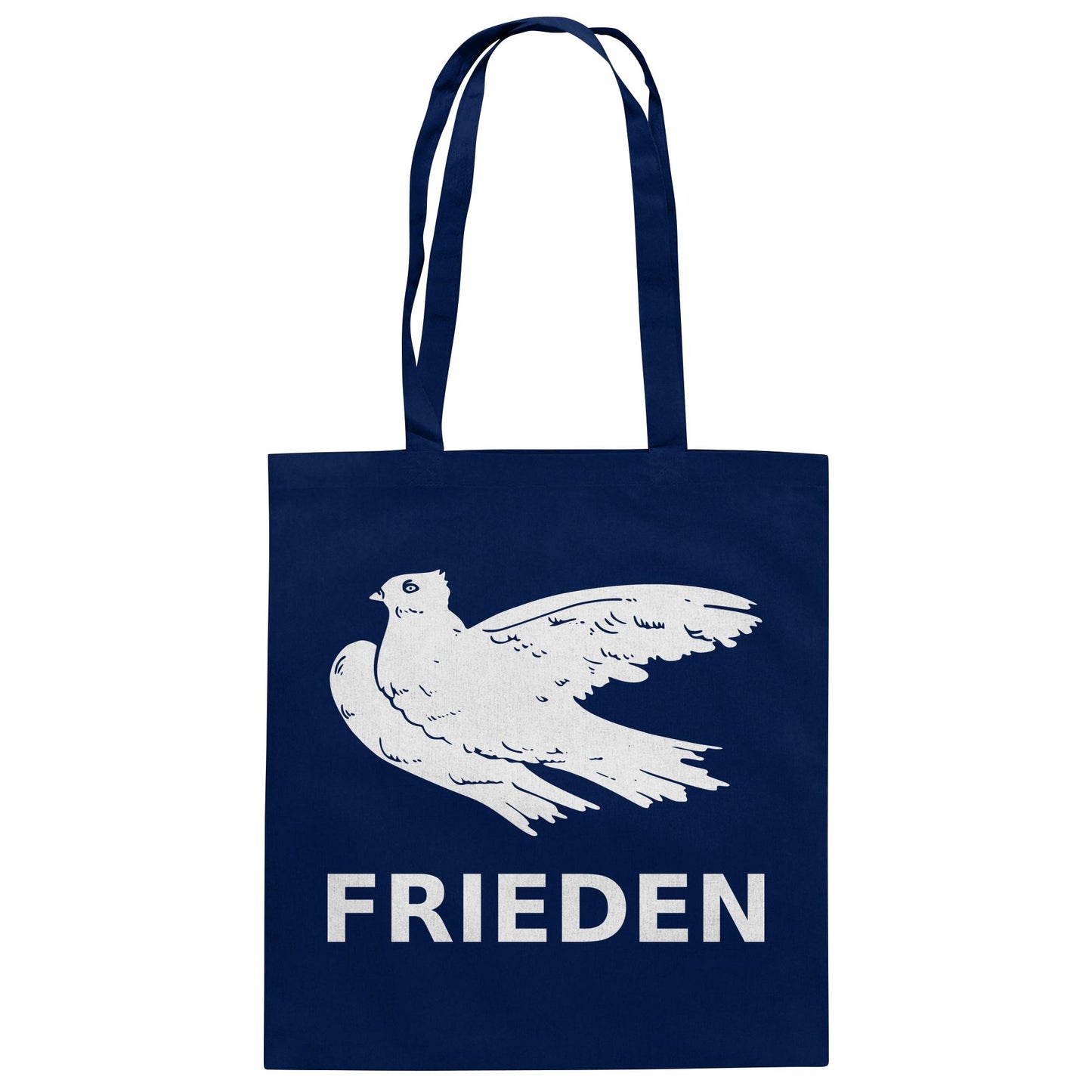 DDR Ostalgie Baumwolltasche • FRIEDEN (MOTIV ORIGINAL ANSTECKPIN)