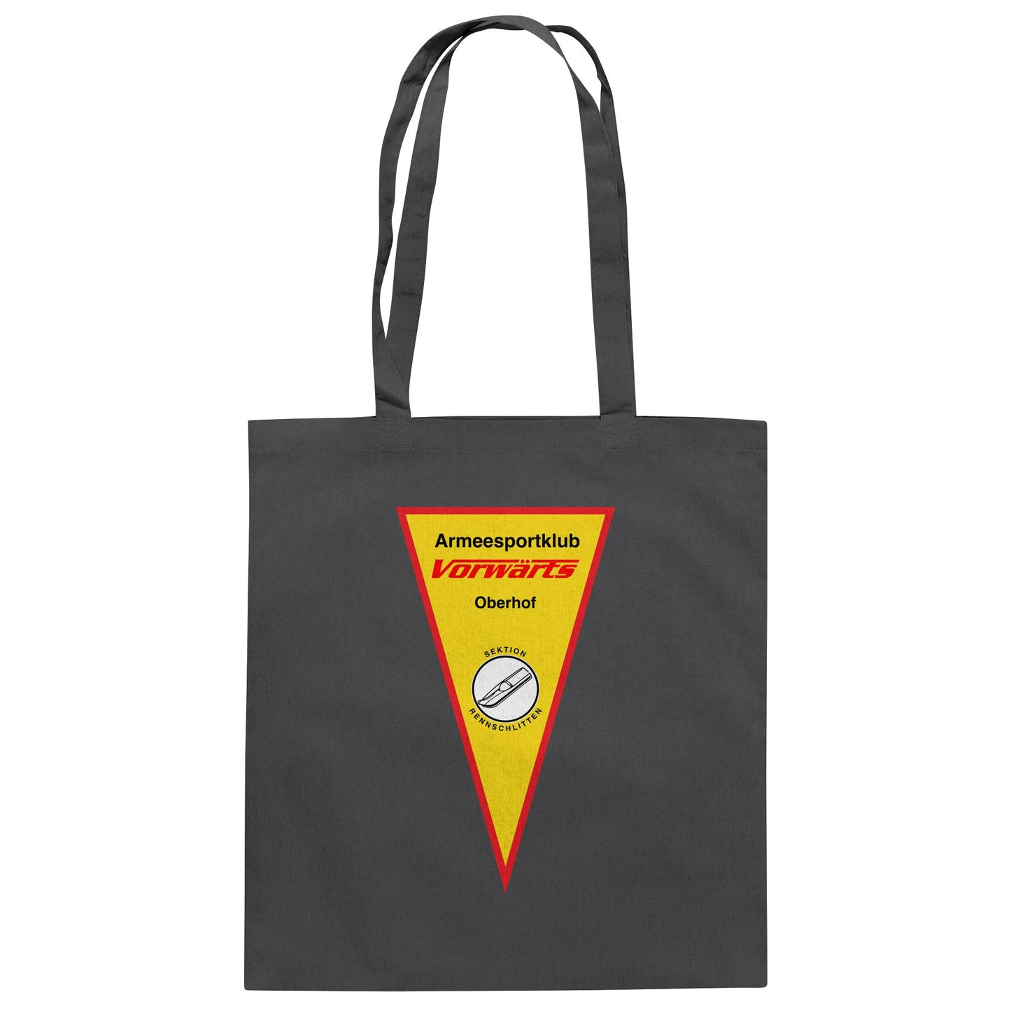 DDR Ostalgie Baumwolltasche • ARMEESPORTKLUB VORWÄRTS OBERHOF - RENNSCHLITTEN
