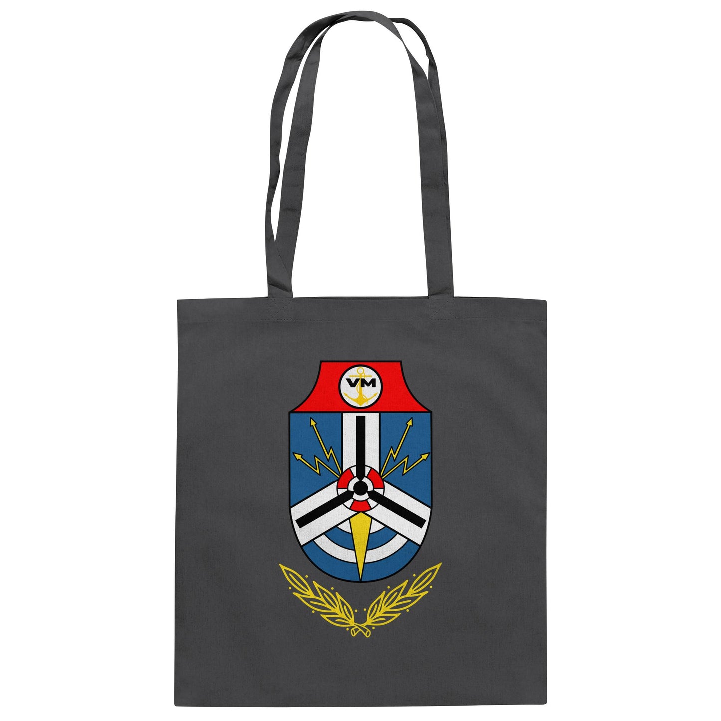 DDR Ostalgie Baumwolltasche • NVA EMBLEM - MARINEGESCHWADER 18 - KURT BARTHEL