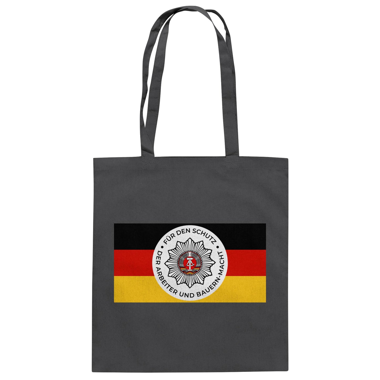 DDR Ostalgie Baumwolltasche • NVA - FÜR DEN SCHUTZ DER ARBEITER- UND BAUERNMACHT (ORIGINAL BANDEROLE)