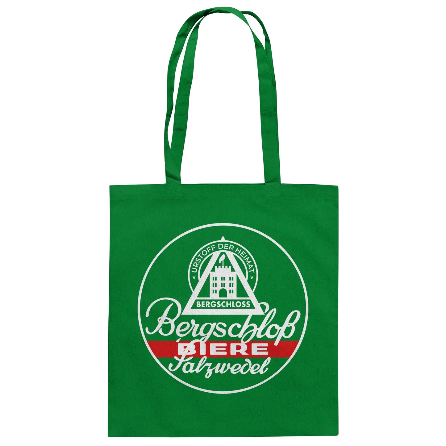 DDR Ostalgie Baumwolltasche • BERGSCHLOSS BIERE SALZWEDEL
