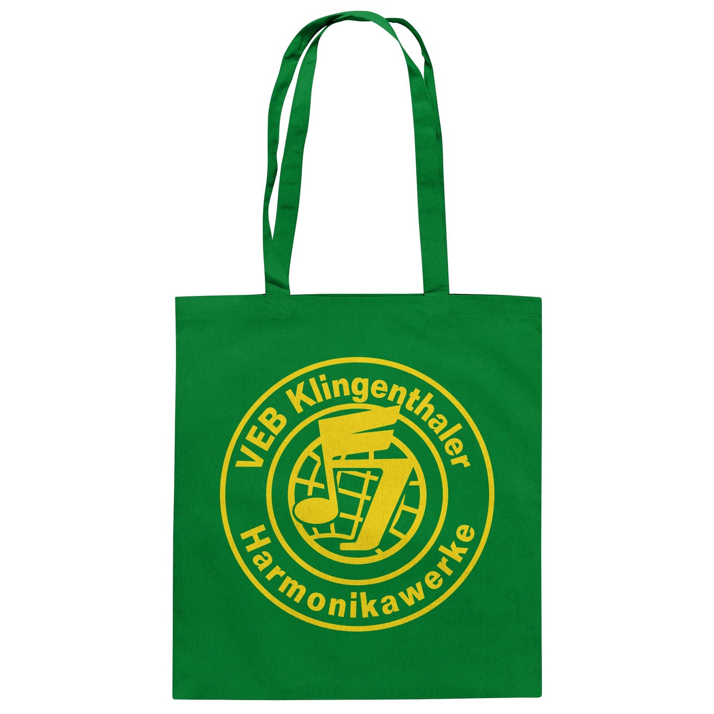 DDR Ostalgie Baumwolltasche • VEB KLINGENTHALER HARMONIKAWERKE