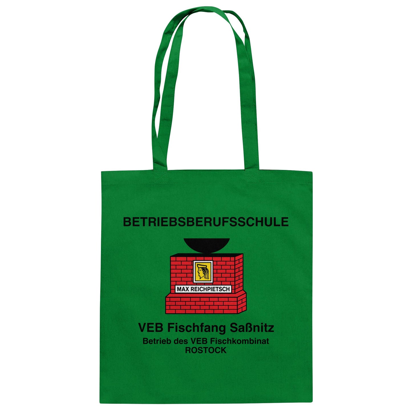 DDR Ostalgie Baumwolltasche • BETRIEBSBERUFSSCHULE MAX REICHPIETSCH