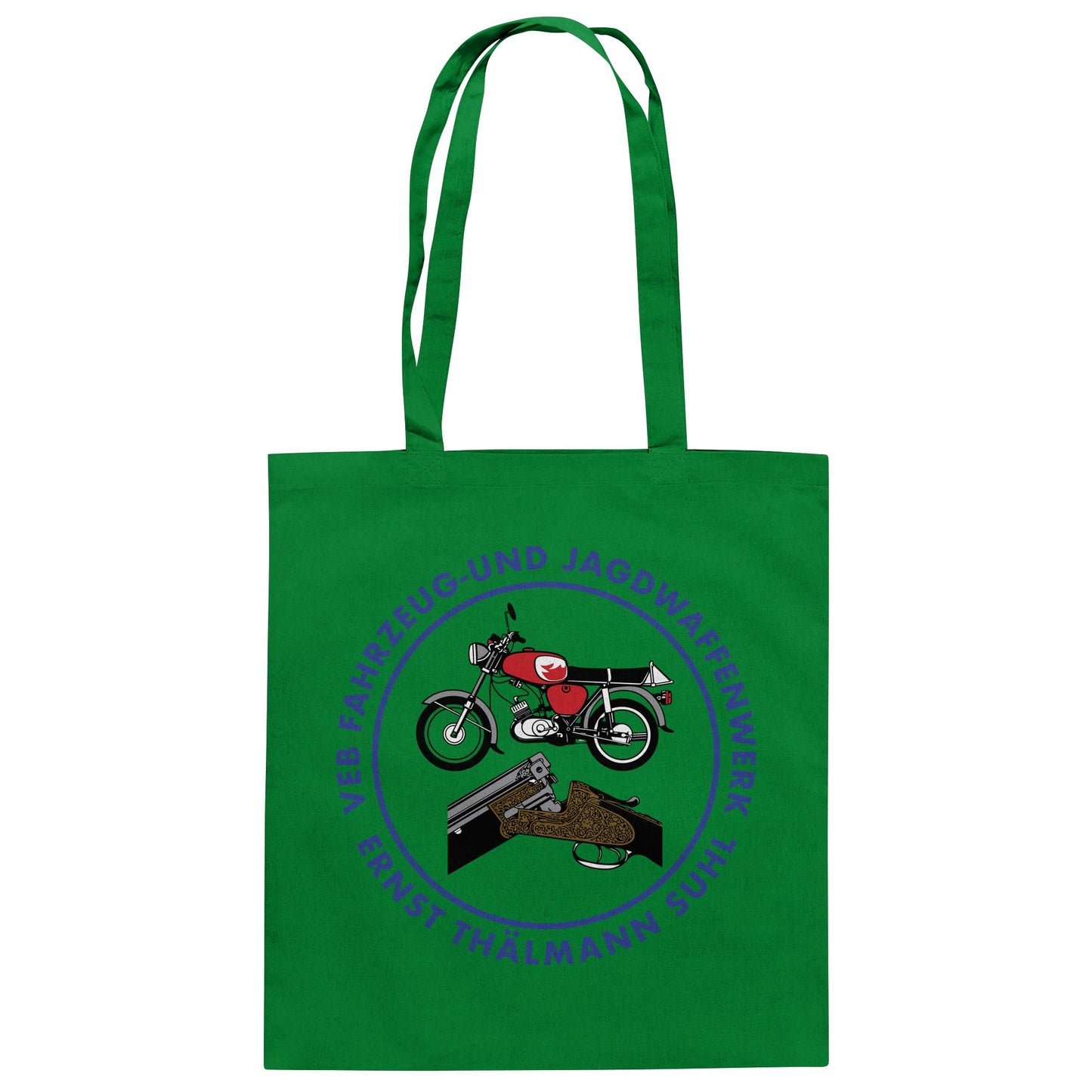 DDR Ostalgie Baumwolltasche • VEB SUHL ERNST-THÄLMANN-WERK (LOGO 1980ER)