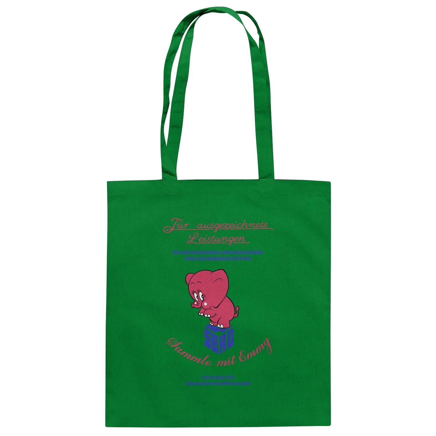 DDR Ostalgie Baumwolltasche • FÜR AUSGEZEICHNETE LEISTUNGEN - SERO EMMY (ORIGINAL-WIMPEL)