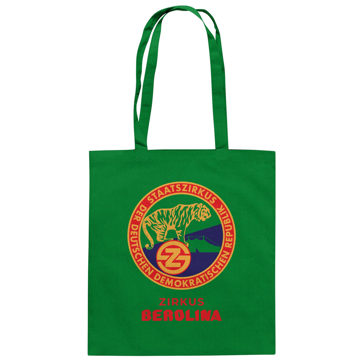 DDR Ostalgie Baumwolltasche • DDR STAATSZIRKUS BEROLINA