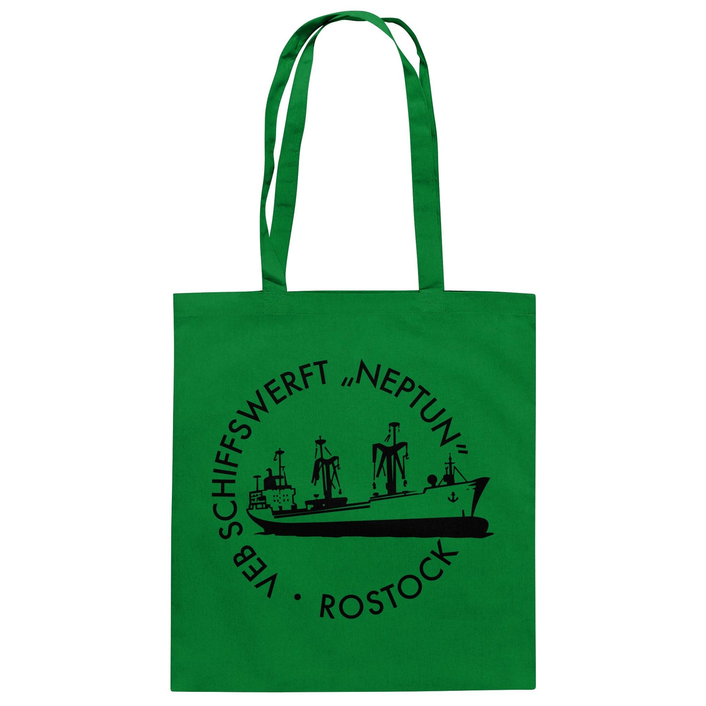DDR Ostalgie Baumwolltasche • VEB SCHIFFSWERFT NEPTUN ROSTOCK