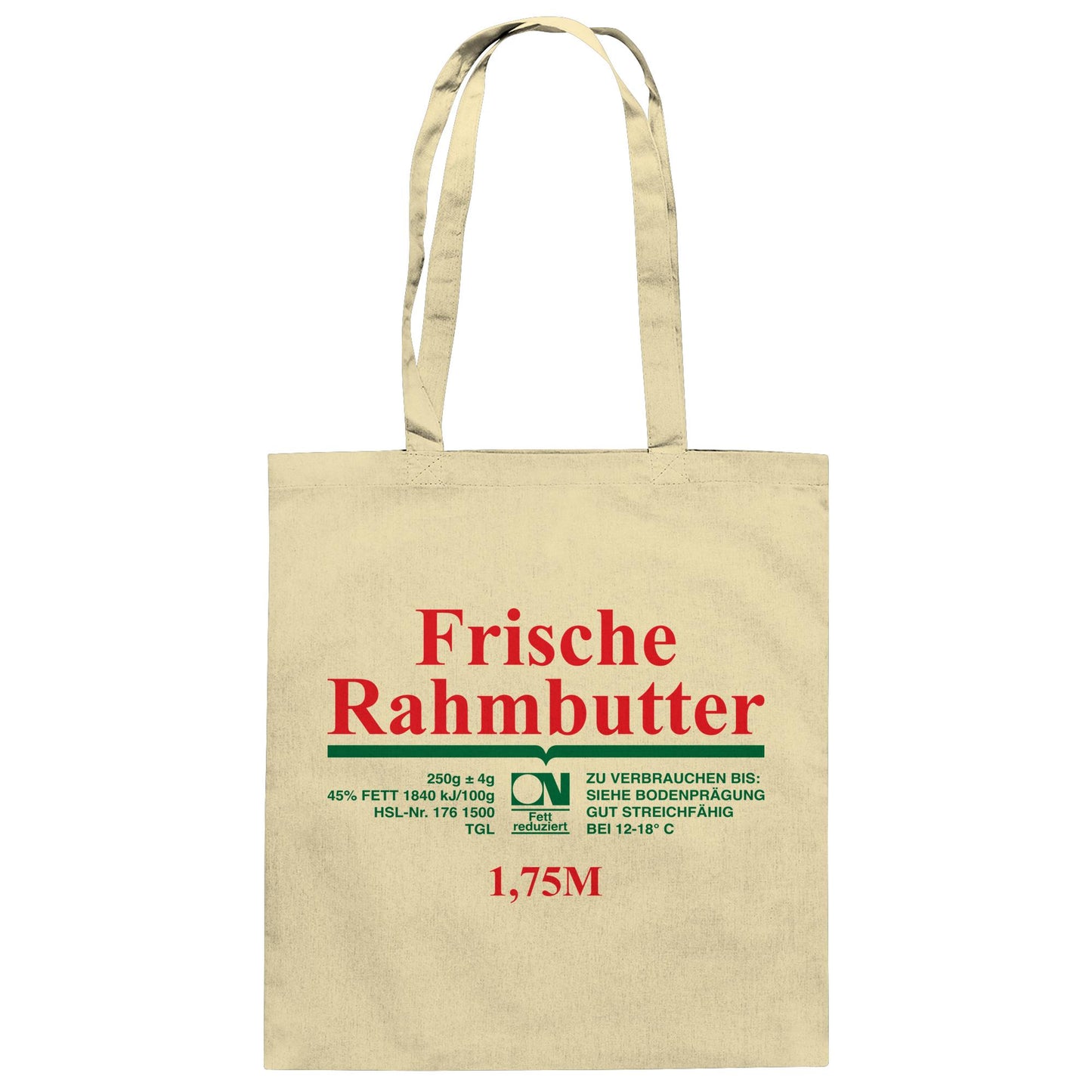 DDR Ostalgie Baumwolltasche • FRISCHE RAHMBUTTER - KONSUM