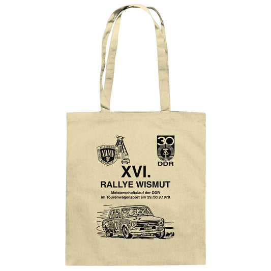 DDR Ostalgie Baumwolltasche • 16. RALLYE WISMUT, MEISTERSCHAFTSLAUF DER DDR - 1979