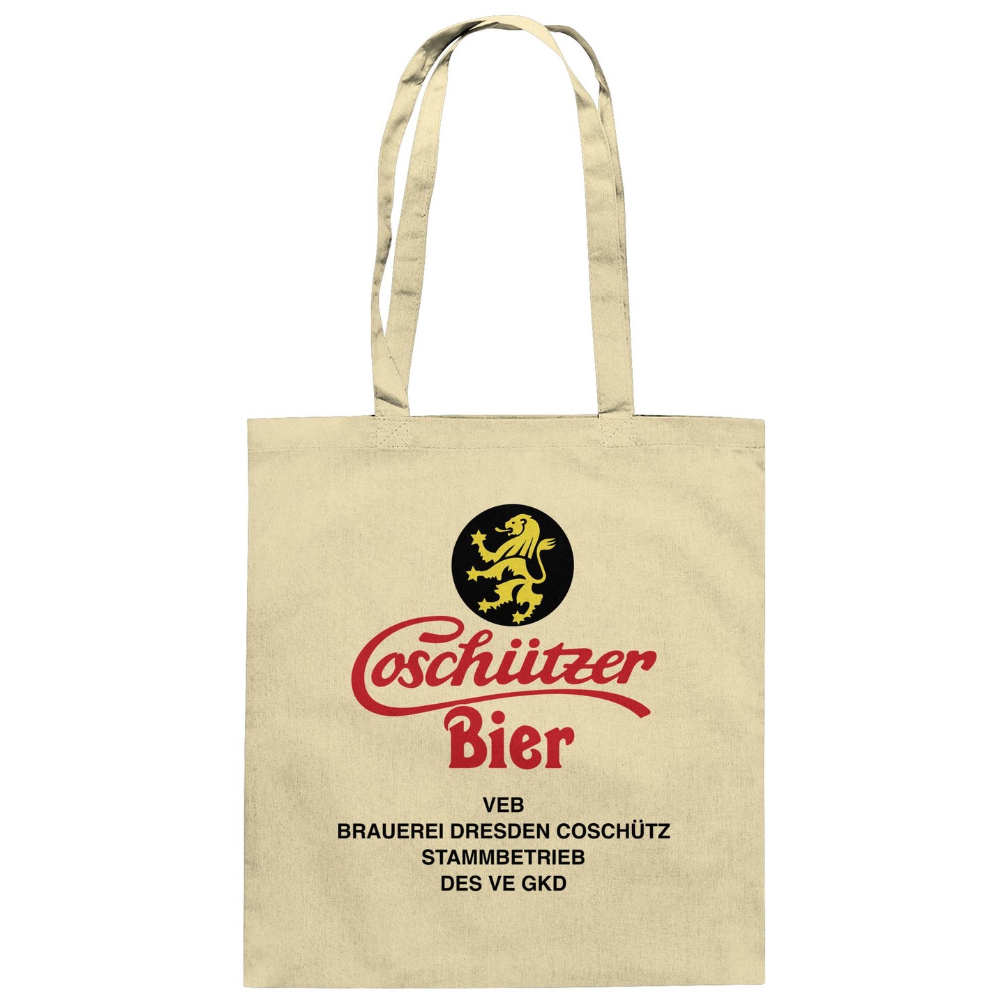 DDR Ostalgie Baumwolltasche • COSCHÜTZER BIER - VEB BRAUER DRESDEN