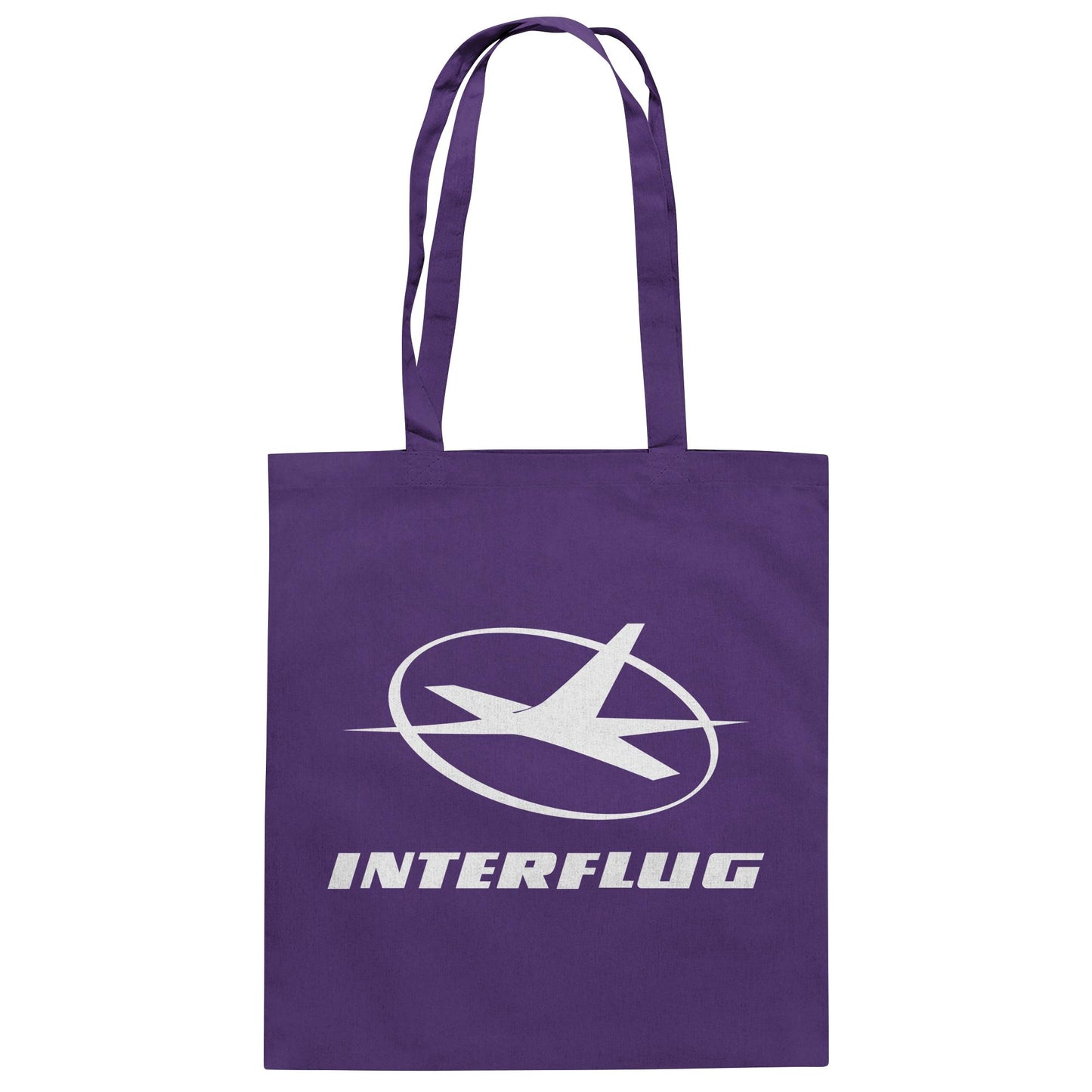 DDR Ostalgie Baumwolltasche • INTERFLUG MONOCHROM