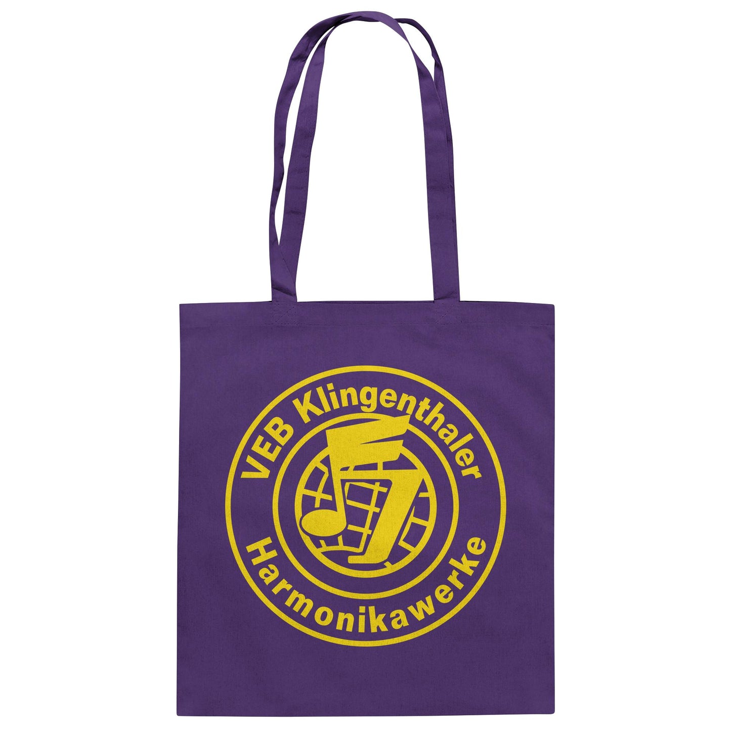 DDR Ostalgie Baumwolltasche • VEB KLINGENTHALER HARMONIKAWERKE