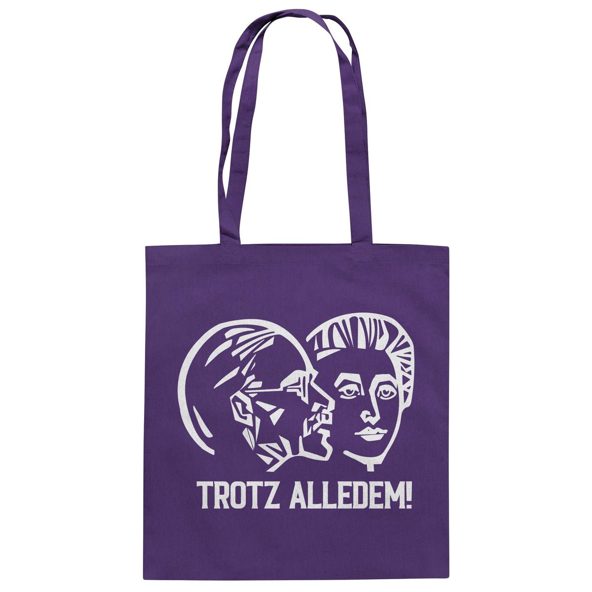 DDR Ostalgie Baumwolltasche • WALTER WOMACKA - TROTZ ALLEDEM (STAATSRATSGEBÄUDE, Aus der Geschichte der Deutschen Arbeiterbewegung, 1964)