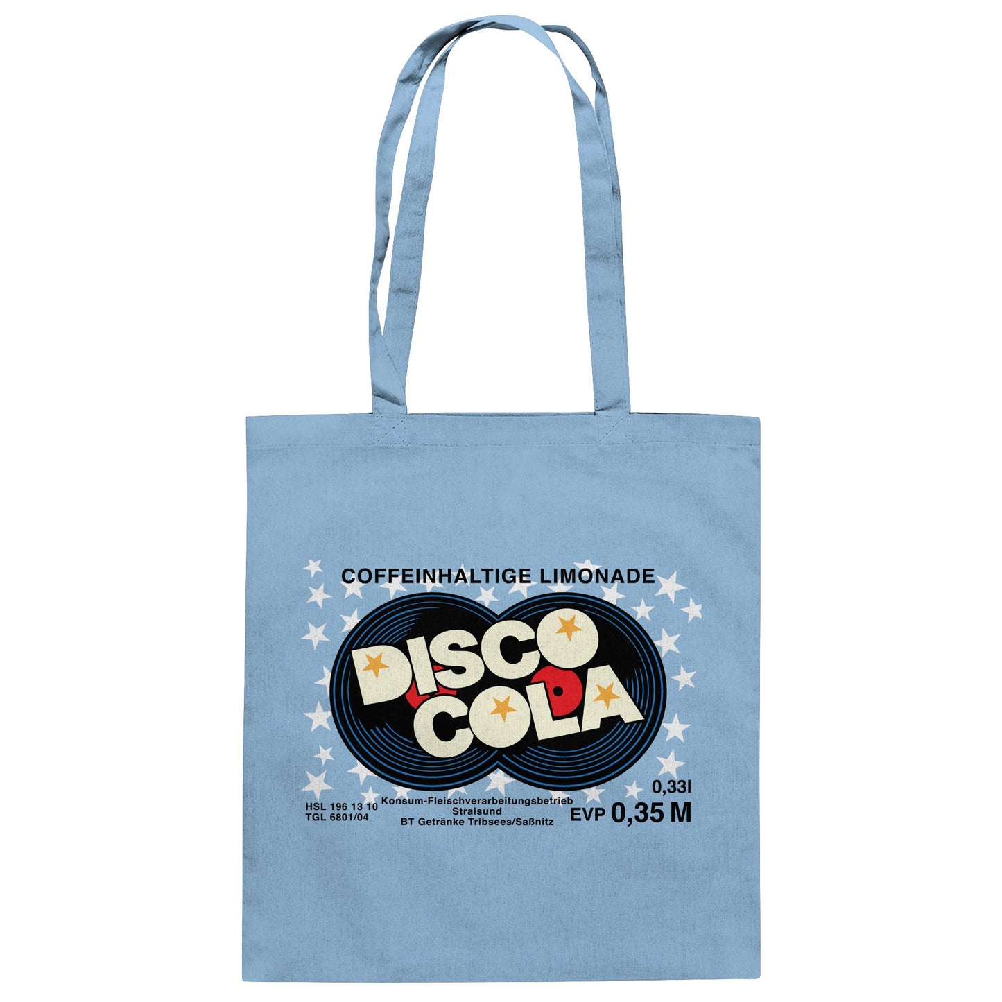 DDR Ostalgie Baumwolltasche • DISCO COLA - ORIGINAL ETIKETT
