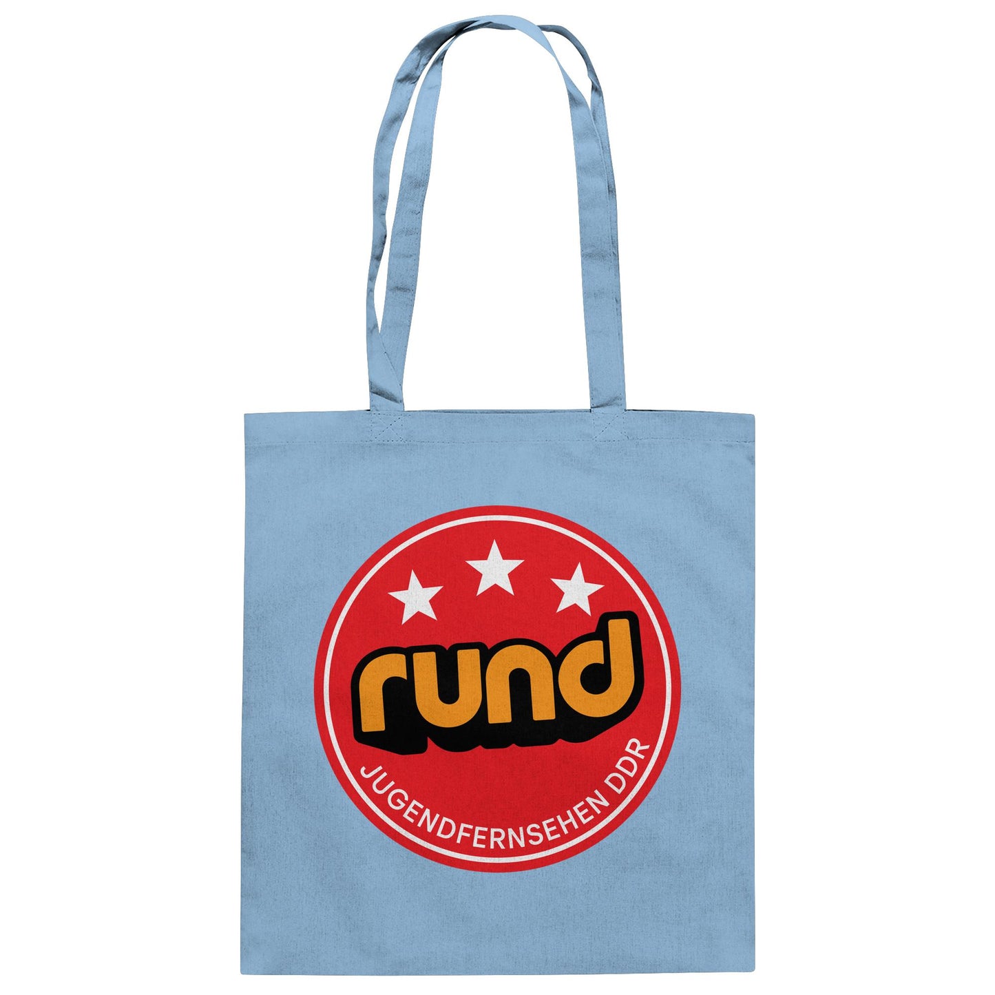 DDR Ostalgie Baumwolltasche • RUND - JUGENDFERNSEHEN DDR