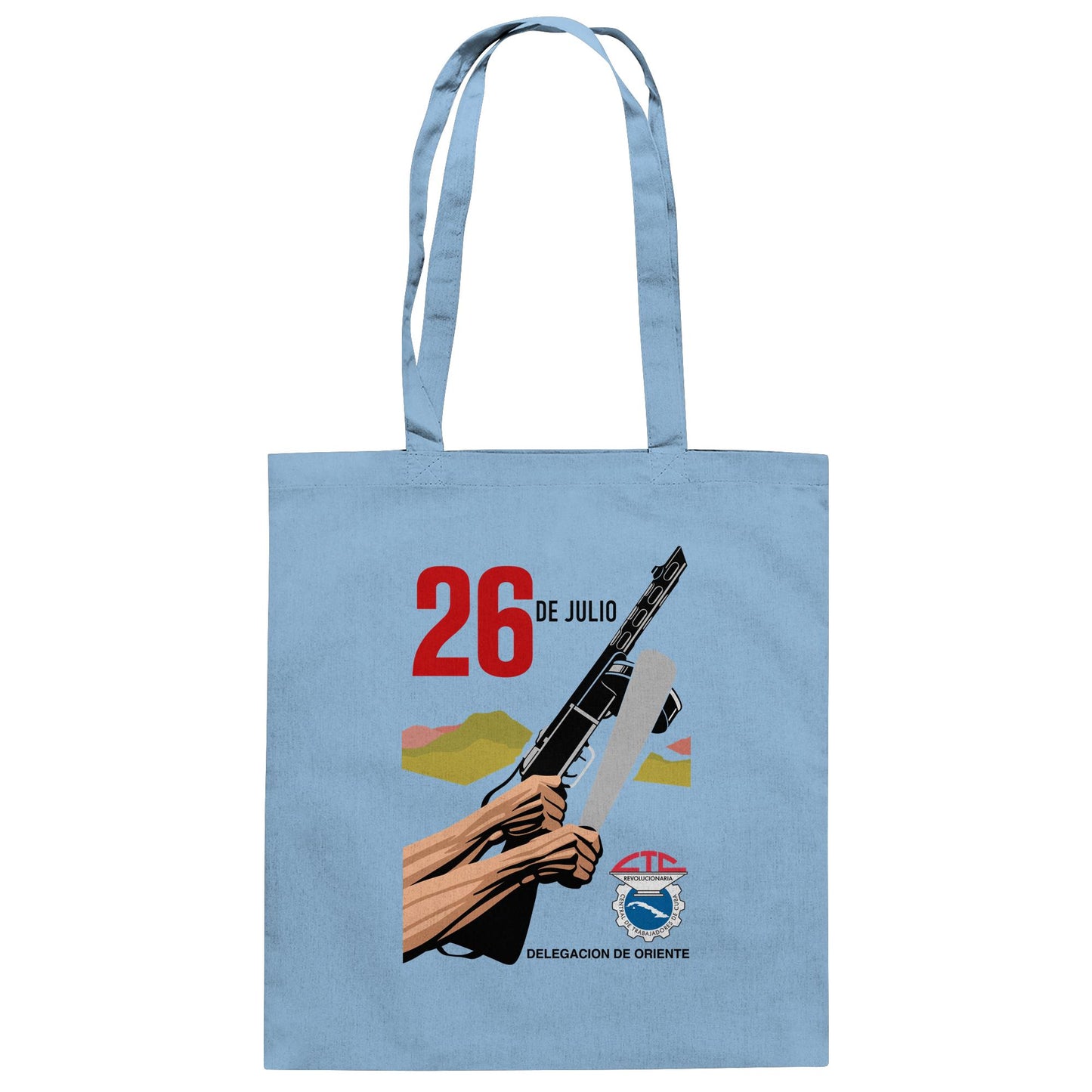 DDR Ostalgie Baumwolltasche • BEWEGUNG DES 26. JULI, KUBA (ORIGINAL POSTER)