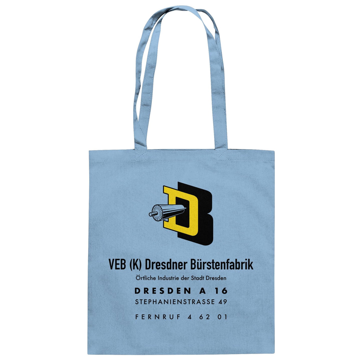 DDR Ostalgie Baumwolltasche • VEB DRESDNER BÜRSTENFABRIK