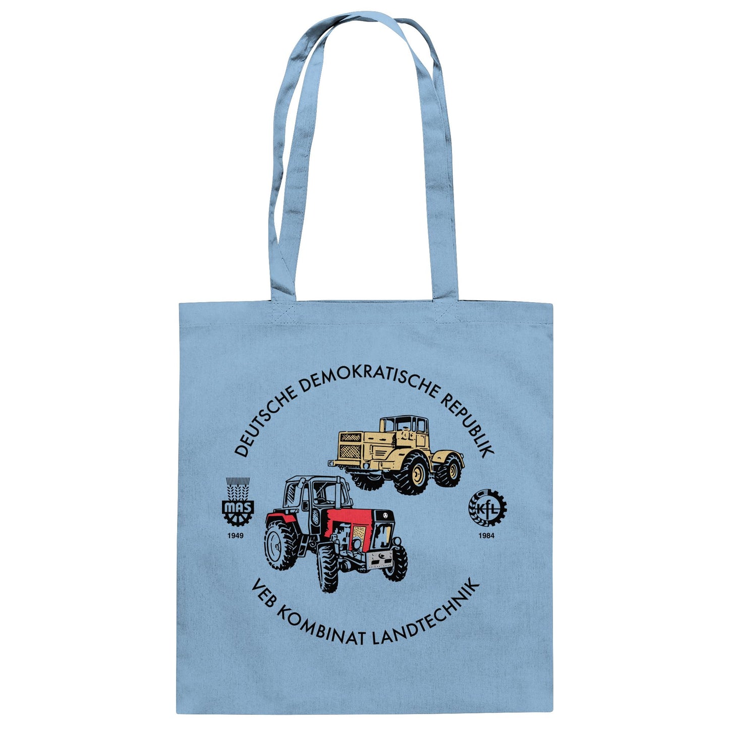 DDR Ostalgie Baumwolltasche • VEB KOMBINAT LANDTECHNIK (ORIGINAL GEDÄCHTNISTELLER)