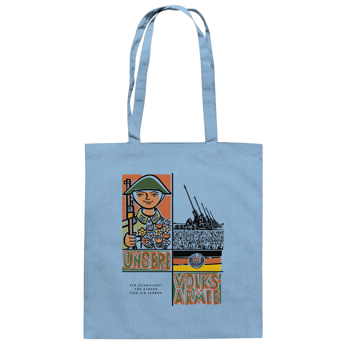 NVA - UNSERE VOLKSARMEE (AUSMALHEFT) | DDR Ostalgie Baumwolltasche