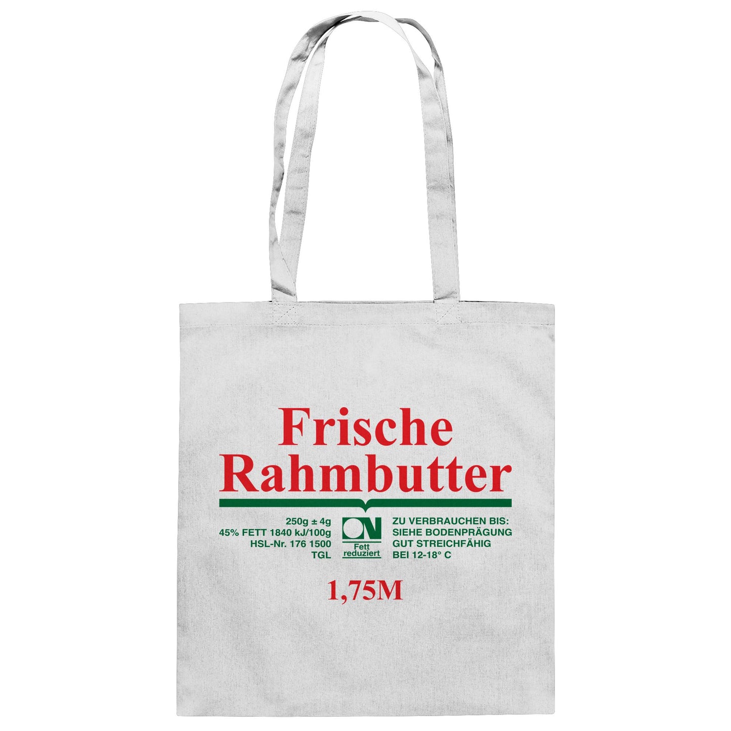 DDR Ostalgie Baumwolltasche • FRISCHE RAHMBUTTER - KONSUM