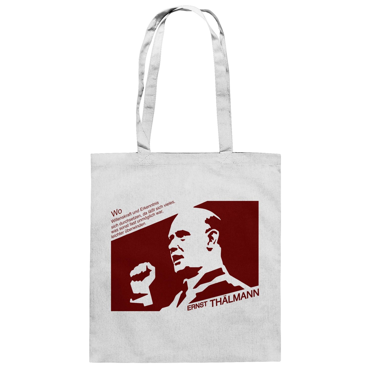 DDR Ostalgie Baumwolltasche • ERNST THÄLMANN - ORIGINAL DDR-PLAKAT