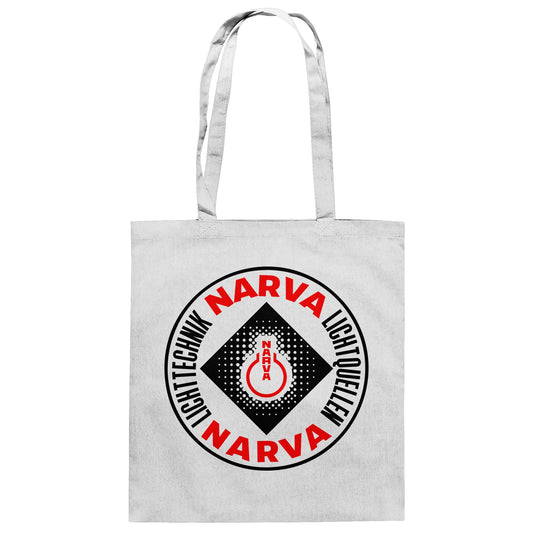 DDR Ostalgie Baumwolltasche • NARVA LICHTQUELLEN