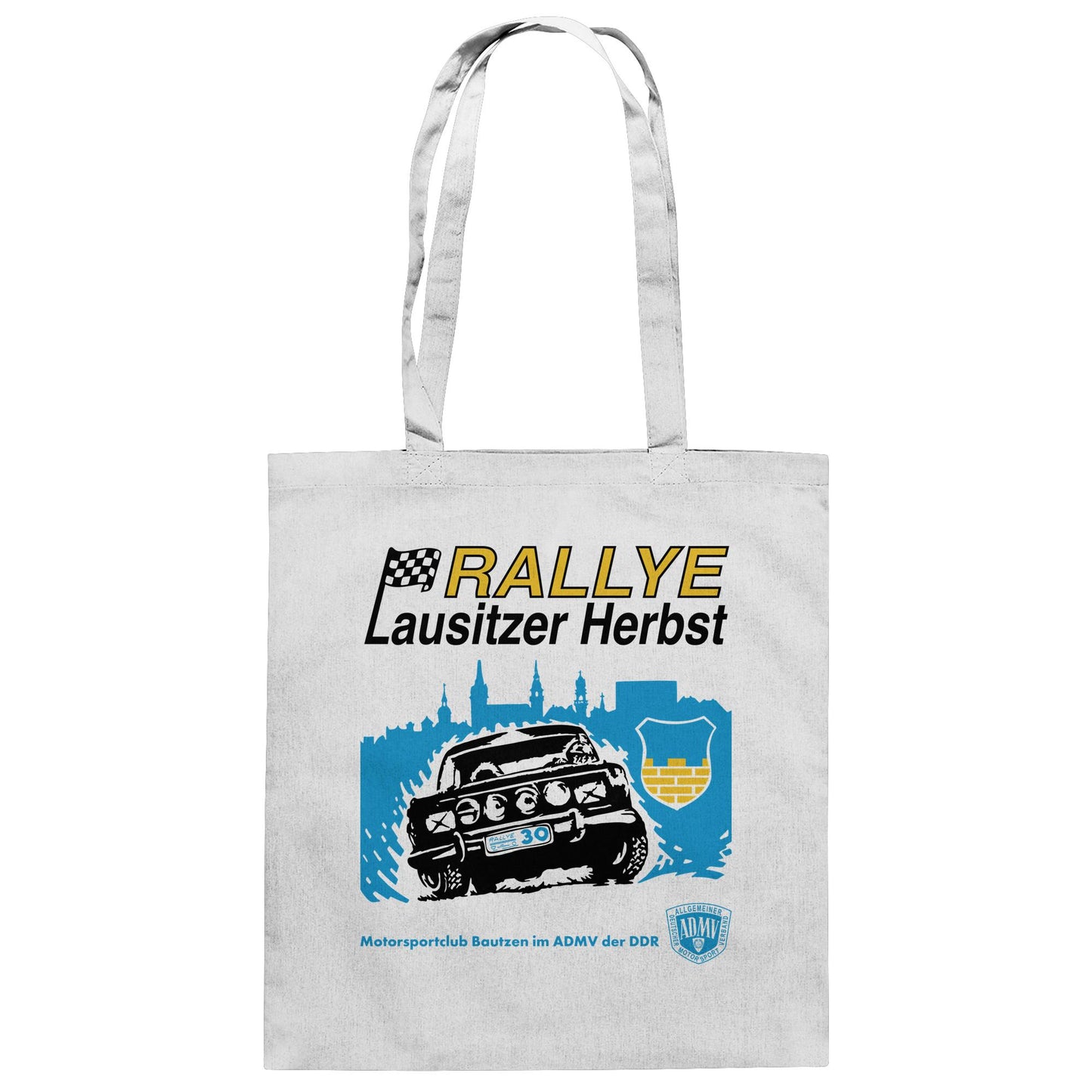 DDR Ostalgie Baumwolltasche • RALLYE LAUSITZER HERBST, MOTORSPORTCLUB BAUTZEN