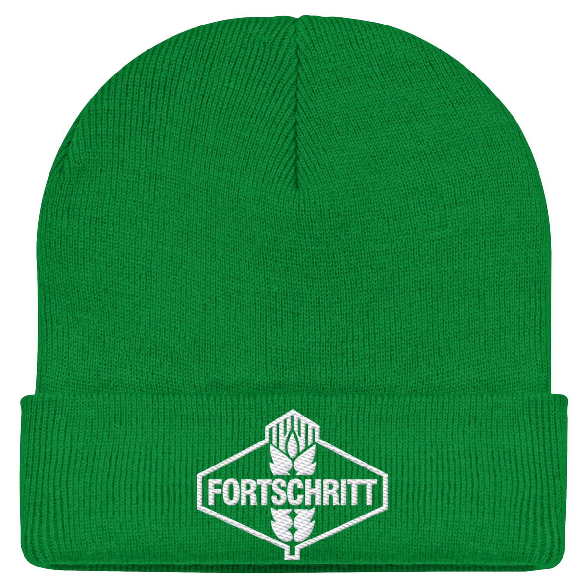 FORTSCHRITT WEISS | DDR Ostalgie Beanie bestickt