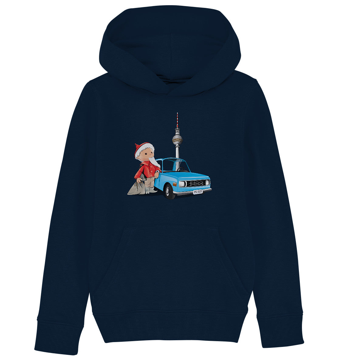 Kinder Kapuze / Hoodie • UNSER SANDMÄNNCHEN - MIT WARTBURG IN BERLIN (PU-325)