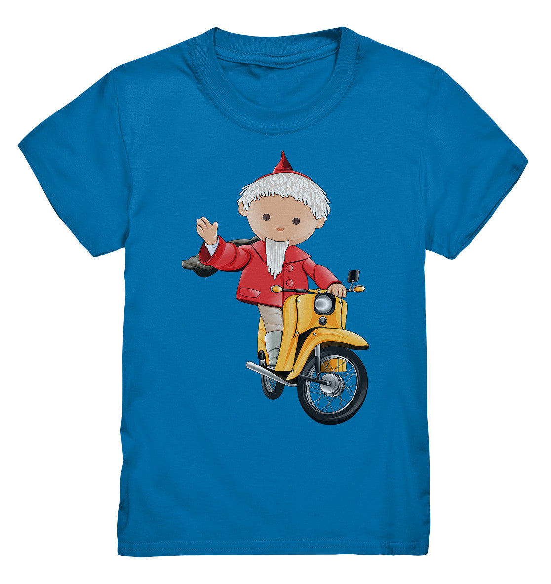 KINDER PREMIUM SHIRT • UNSER SANDMÄNNCHEN - AUF DER SCHWALBE - ROT (PU-137, 1973)