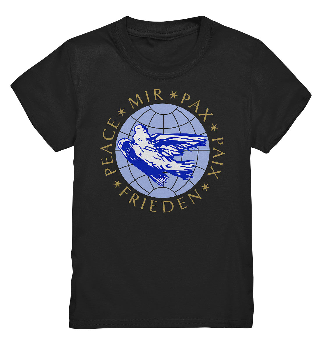 KINDER PREMIUM SHIRT • PEACE, MIR, PAX, PAIX, FRIEDEN - DDR-ERSTTAGSBRIEF
